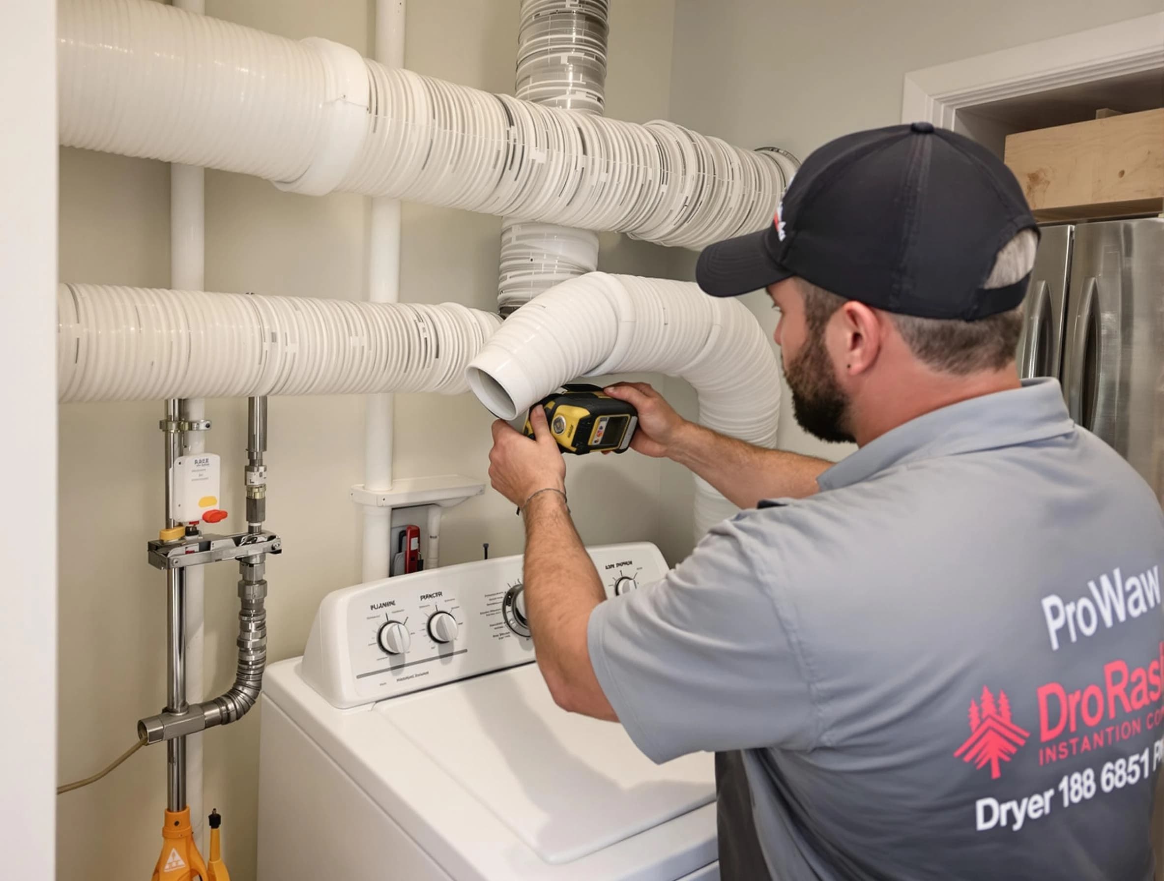 Professional dryer vent hose installation by Genesee Dryer Vent Cleaning in Genesee