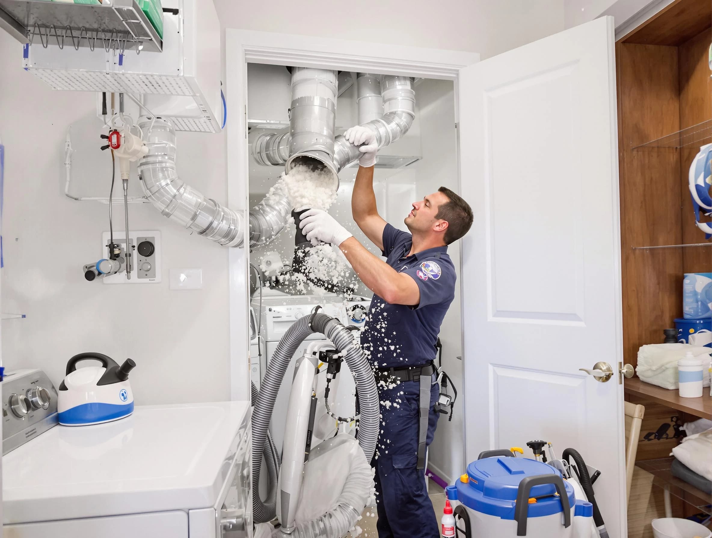 Genesee Dryer Vent Cleaning technician delivering thorough residential dryer vent cleaning service in Genesee