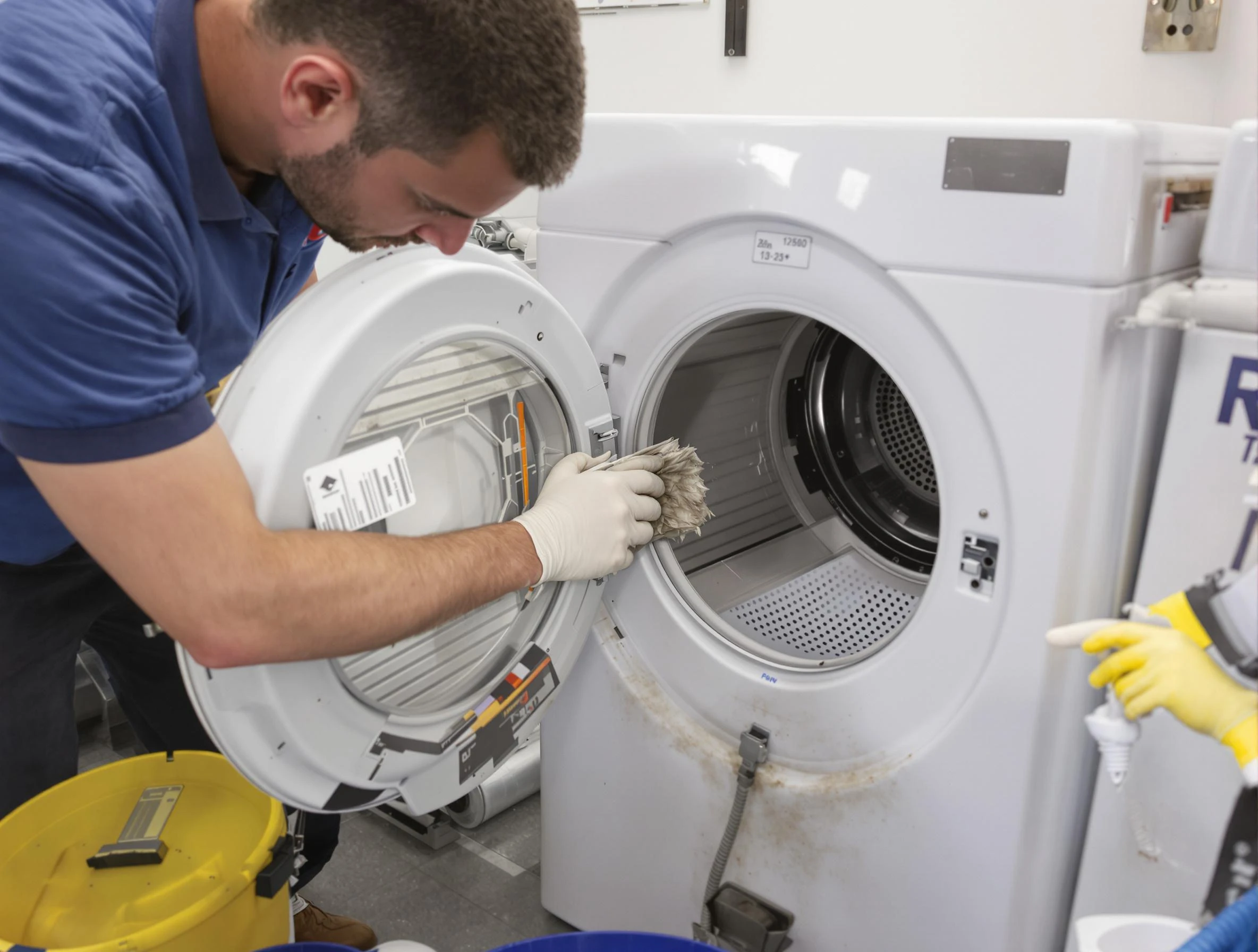 Genesee Dryer Vent Cleaning specialist performing detailed lint trap cleaning service in Genesee