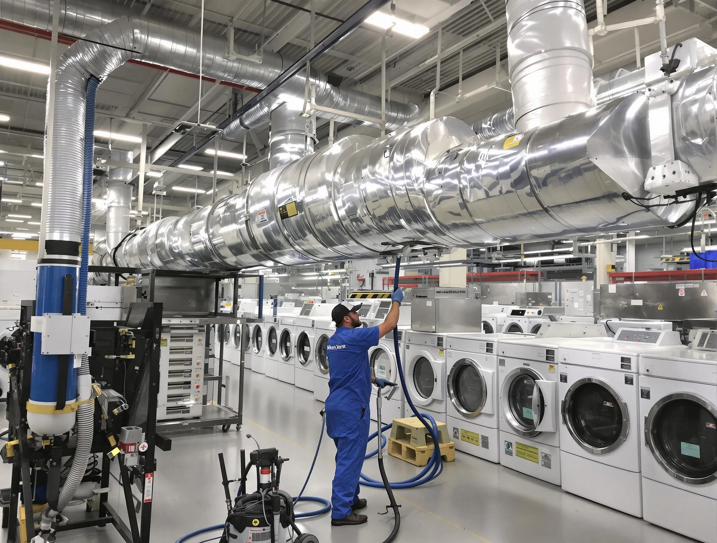 Genesee Dryer Vent Cleaning team performing heavy-duty industrial dryer vent cleaning in Genesee